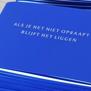 Dick Rensen | Als je het niet opraapt blijft het liggen